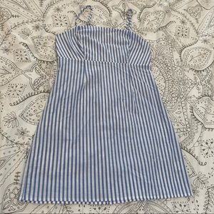 Kendall & Kylie Blue Striped Mini Dress